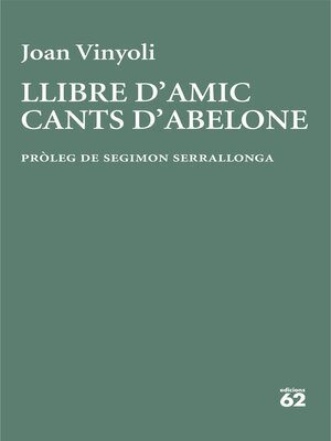 cover image of Llibre d'amic/Cants d'Abelone